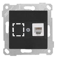 RİTA MEK TUŞ TELEFON PRİZİ 1XRJ12 SİYAH 1